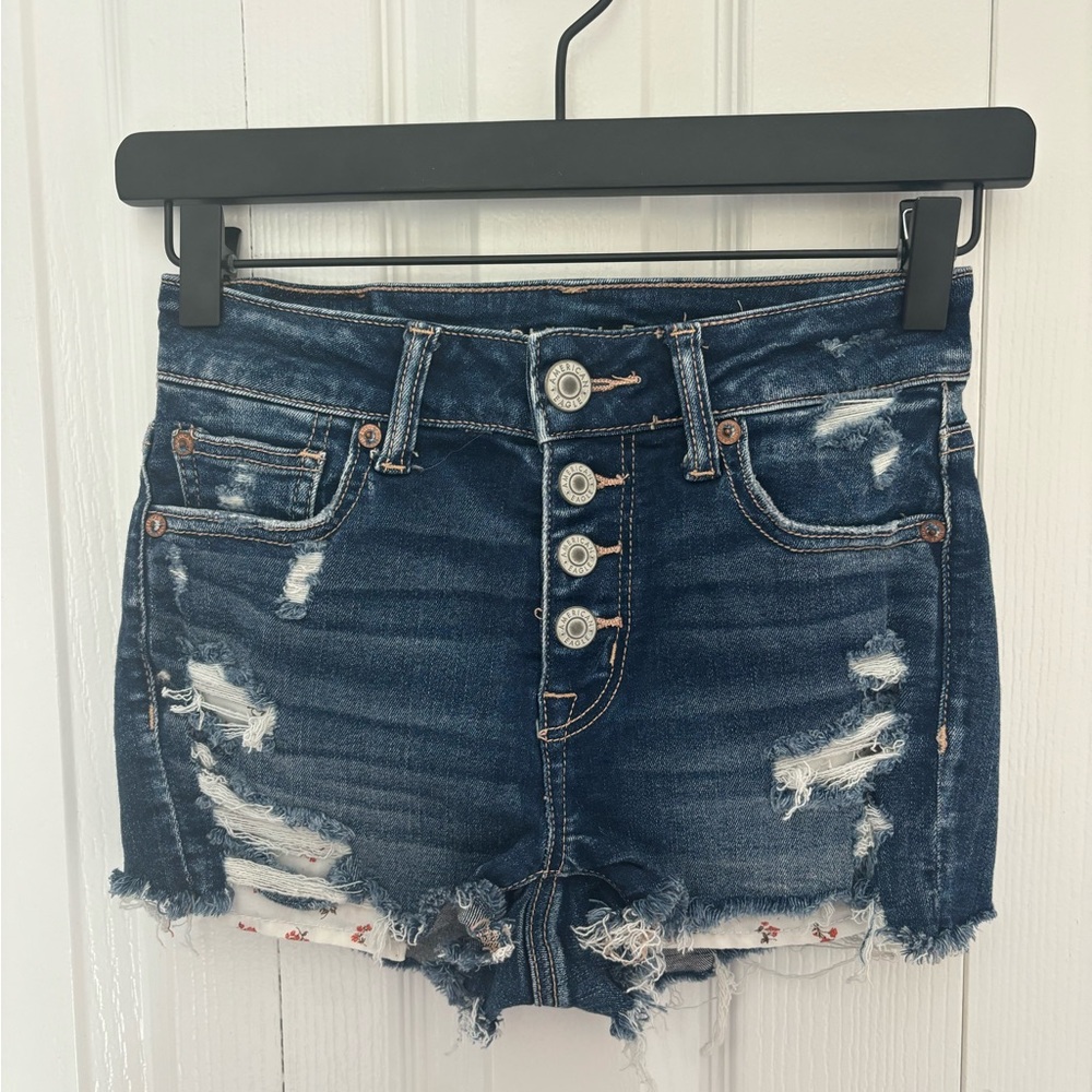 Distressed Denim Shorts